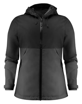 picture of James Harvest Ladies Northville Two-Tone Shell Jacket - Black - BT-HAR2121044-H900
