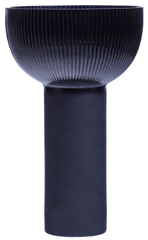 picture of Esma Large Navy Blue Glass Vase - [PRMH-BU-X5506X257]