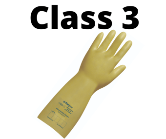 picture of Polyco Class 3 Electricians Yellow Gloves - 360mm - BM-RE3360