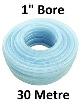 picture of Food Certified PVC Reinforced Hose - 1" Bore x 30m - [HP-FCRP25/33CLR30M]
