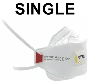 picture of ERA 9310 FFP3 V NR D Tri-fold Disposable Valved Mask - Single - [ER-9310S]