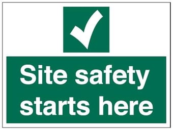 picture of Site Safety Sign - 600 x 450Hmm - Rigid Plastic - [AS-MA205-RP] 