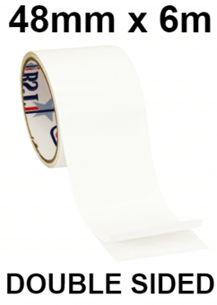 picture of Double Sided Tissue Tape - 48mm x 6m - White - [BA-BS3578]