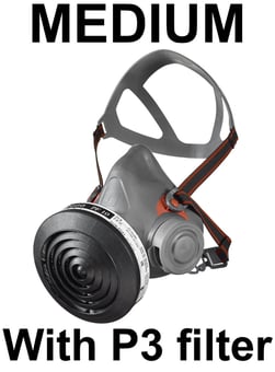 picture of 3M Reusable Half Face Mask and P3 Particulate Filter Kit - Medium - [3M-HF-3021]
