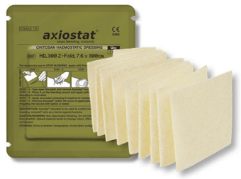 picture of Axiostat MIL300 Z-Fold Chitosan Haemostatic Dressing - 300cm x 7.6cm - [RL-MIL300]