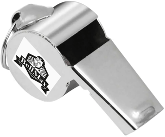 picture of BellMax - Silver Stainless Steel Whistle - 120dB - [SHU-E-RW-03]