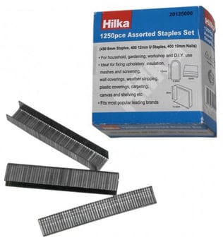 picture of Hilka - Assorted Staples Set of 1250 Pieces - [CI-SL56P]