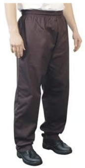 Picture of Bonchef Black Baggy Fitting Chef's Trousers - AP-B703