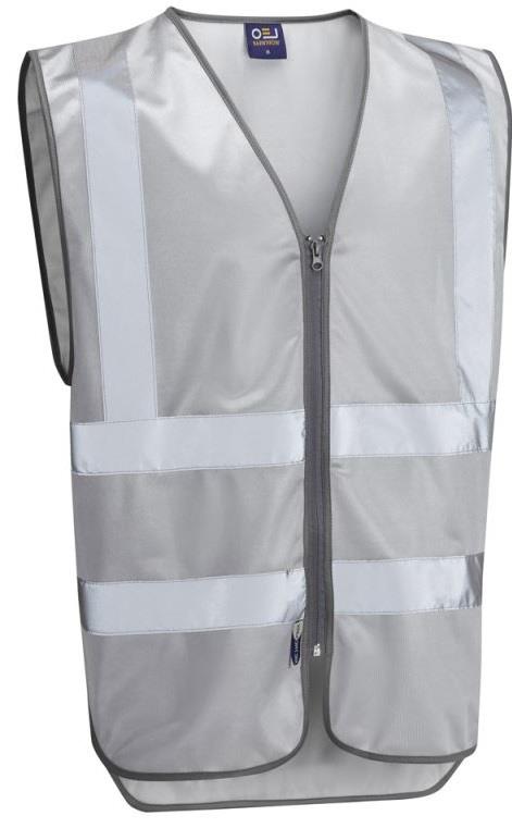 picture of Commodore - Single Colour Reflective Waistcoat - Silver - Non EN471 - LE-W35-SV