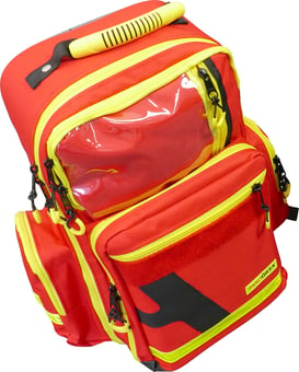 picture of First Aid Polyester Emergency Backpack Bag - Red - Large - Empty Bag - SA-C768RED