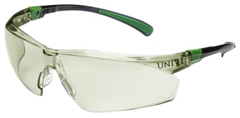 picture of Univet 506 UP - In/Out G65 Lens Safety Spectacles - Black/Green Frame - [UV-506U.63.08.00]