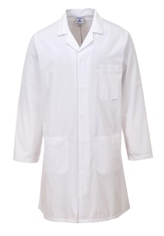 picture of Portwest 2852 - Standard Coat - White - Fortis 245g - PW-2852WHR