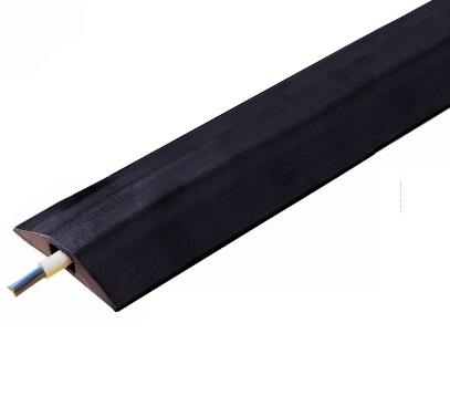 Picture of Superior Black Floor Cable Tidy Protector - Best Quality Cover for Permanent Use - Fits 1 x 9mm Cable - Black - VS-StandardType