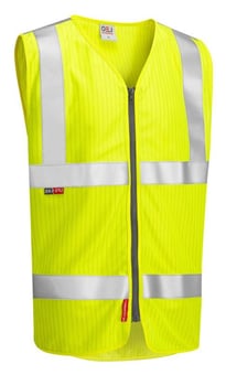 picture of Jacobstowe - Yellow Hi-Vis Anti-Static Waistcoat - LE-W25-Y