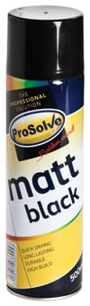 picture of ProSolve Matt Black Aerosol - 500ml - [PV-MBP5A]