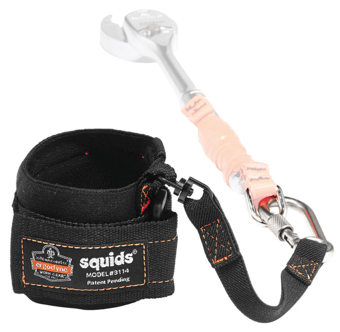 picture of Ergodyne Pull-on Wrist Tool Lanyard Carabiner - [BE-EY3114]