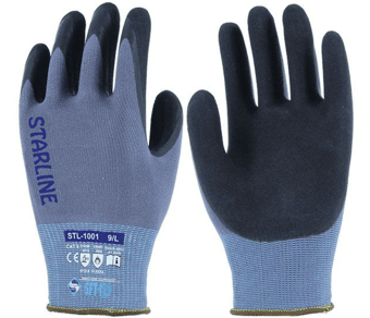 picture of Starline SFT Foam Nitrile Glove Grey/Black - STL-STL-1001