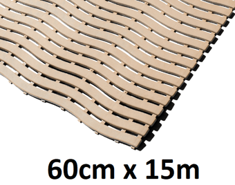 picture of Kumfi Step Anti-Slip Swimming Pool Mat Beige - 60cm x 15m Roll - [BLD-KM250BE]
