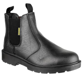 picture of Amblers FS116 Dual Density Pull on Black Safety Dealer Boot SB P SRC - FS-19981-31380