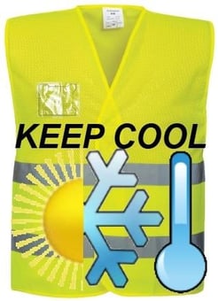 picture of Portwest - Hi-Vis MESH COOL Yellow Vest - PW-C494YER