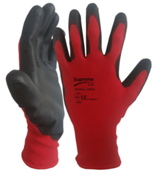 picture of Red Nylon Or Polyester Knitted Liner Gloves - [HT-100RB]