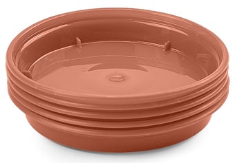 picture of Whitefurze Saucer Set for 5 Inch & 6 Inch Pots - Set of 5 - [WHF-G043183]