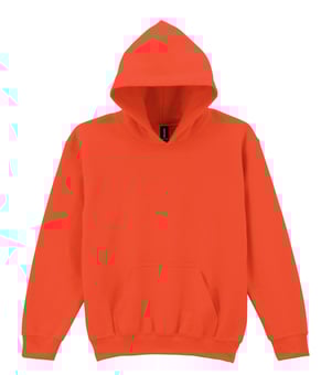 picture of Gildan Heavy Blend Youth Hooded Sweatshirt - Orange - BT-18500B-37
