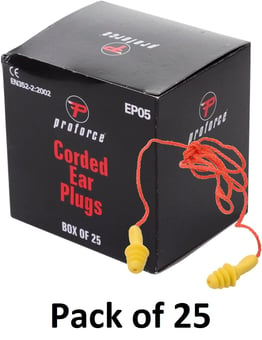 picture of Corded Earplugs - SNR 24 - Pack of 25 - [BR-EP05]