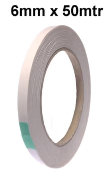 picture of Ultra High Tack Double Sided Tissue Tape - 6mm x 50 Meter Long - EM-CROC2H6X50