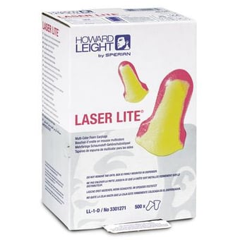 picture of Howard Leight Source 500 Laser Lite® Disposable Foam NRR 32 Ear Plug For Dispenser - 500 Pair/Box - [HW-3301271]