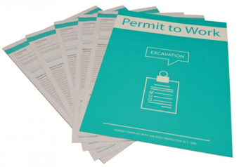 Picture of Excavation - Permit to Work - Pack of 10 - [CI-14891]