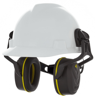 Picture of MSA - V-Gard Helmet Mounted Hearing Protection - Medium 32dB - Yellow - [MS-10190357]