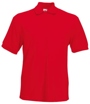 picture of Fruit Of The Loom Heavyweight Piqué Polo - Red - BT-63204-RED