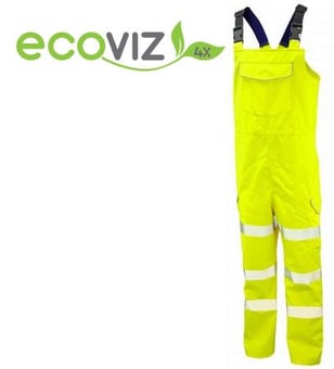 picture of Northam - EcoViz 10K - Class 2 Bib & Brace Yellow - LE-BB01-Y