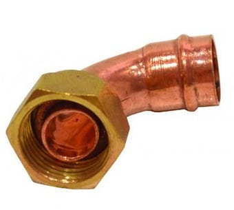 picture of 15mmx1/2" Solder Ring Copper Bent Tap Connector - CTRN-CI-YS64P