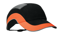 Picture of JSP - Black & Hi-Vis Orange HardCap A1+ 7cm Long Peak - [JS-ABR000-00N-500]