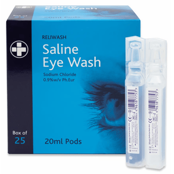 picture of Reliwash - 20ml Pods Sterile Eye Wash Pods - Box of 25 - [RL-901-25]