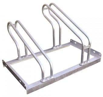 picture of TRAFFIC-LINE Lo-Hoop Cycle Stands - 2 Cycle Capacity - 700mm L - [MV-169.19.379]