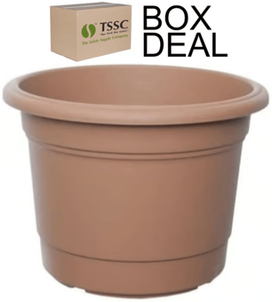 picture of Whitefurze 40cm Round Milano Planter - Terracotta - Box Deal of 10 - [IH-WHFG01R403]