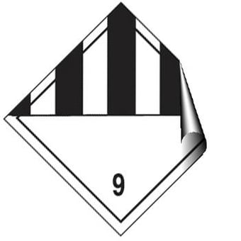 picture of Hazchem & Transport Labels - Miscellaneous Goods Symbol Large - 200 X 200Hmm - Self Adhesive Vinyl - [AS-DA30-SAV]