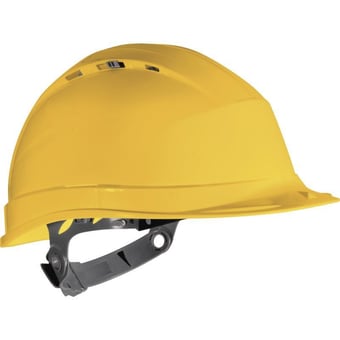 picture of Quartz I - Manual Adjustment Yellow Safety Helmet - [LH-QUAR1JA]