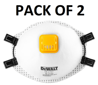 picture of Dewalt FFP3 Disposable Particulate Respirator - Pack of 2 - [FDC-DXIRFFP32]