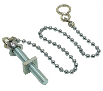 picture of 12" Chrome Basin Chain With Stay - 5 Packs -  CTRN-CI-PA352P