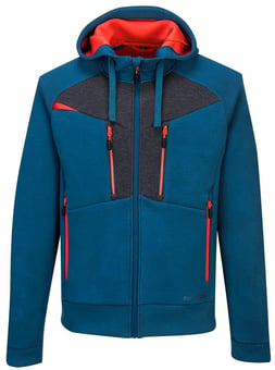 picture of Portwest - DX4 Zipped Hoodie - Metro Blue - PW-DX472MBR