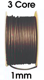 picture of HO7RNF 3 Core 1mm X 100 Metres Black Rubber Cable - [HC-H0713C]