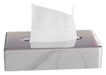 picture of Chrome Oblong Tissue Box Cover - [MCS-TBCO] - (LP)