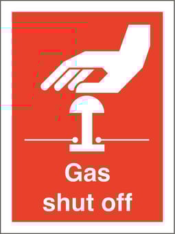 Picture of Tye Tags - Gas Shut Off - 150 X 200Hmm - Rigid Plastic - [AS-GC17-RP]