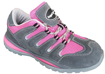 Picture of Lady Terrain Pink Suede/Nylon Safety Trainers SB SRA - BN-LT78P - (DISC-R)