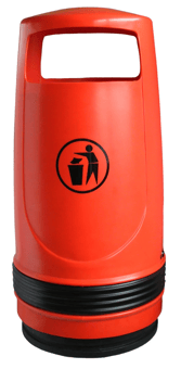 picture of Melba Swintex Merlin Litter Bin 90L - Red - [MLB-2MERLIN-RED]