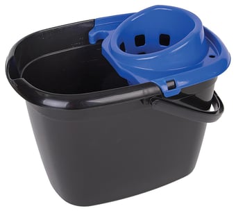 picture of Robert Scott 14L Recycled Plastic Mop Bucket Black/Blue 14L - [CP-SI19773]